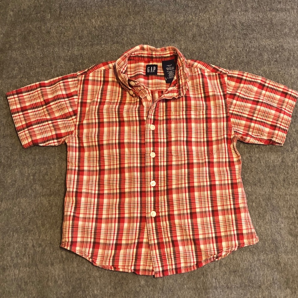 🔴 Gap Plaid Button-down Shirt